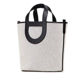 エルメス インザループ23 ハンドバッグ エクリュ ブラック トワルアッシュ スイフト レディース HERMES 【中古】